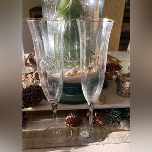 Two “Laurin” champagne 🥂 flutes from Gorham.